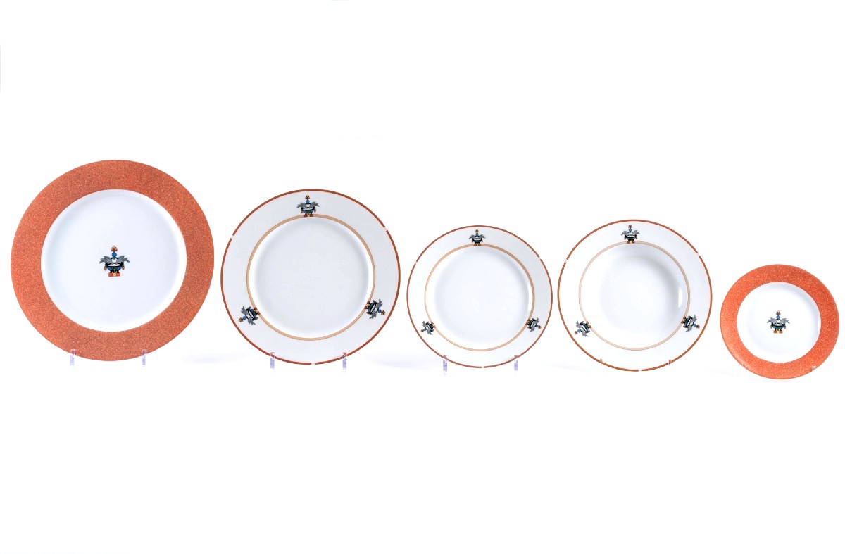 Cartier - Limoges Porcelain Tableware Maison Venitienne 53 Pieces New In Boxes