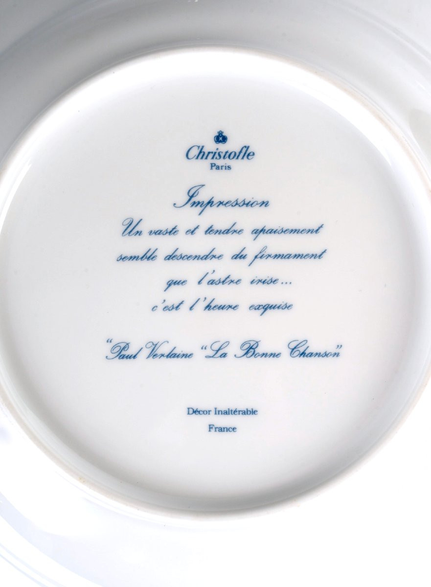 Christofle - Limoges Porcelain Tableware Impressions - 36 Pieces-photo-8