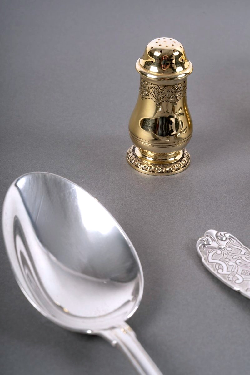 Puiforcat - Elysée Silver And Vermeil Menagère - 165 Pieces-photo-7