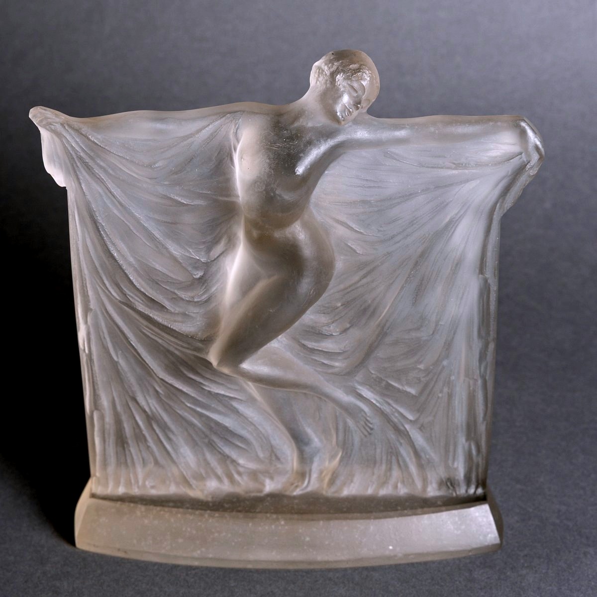 1925 René Lalique - Statuette Thaïs Verre Blanc-photo-2