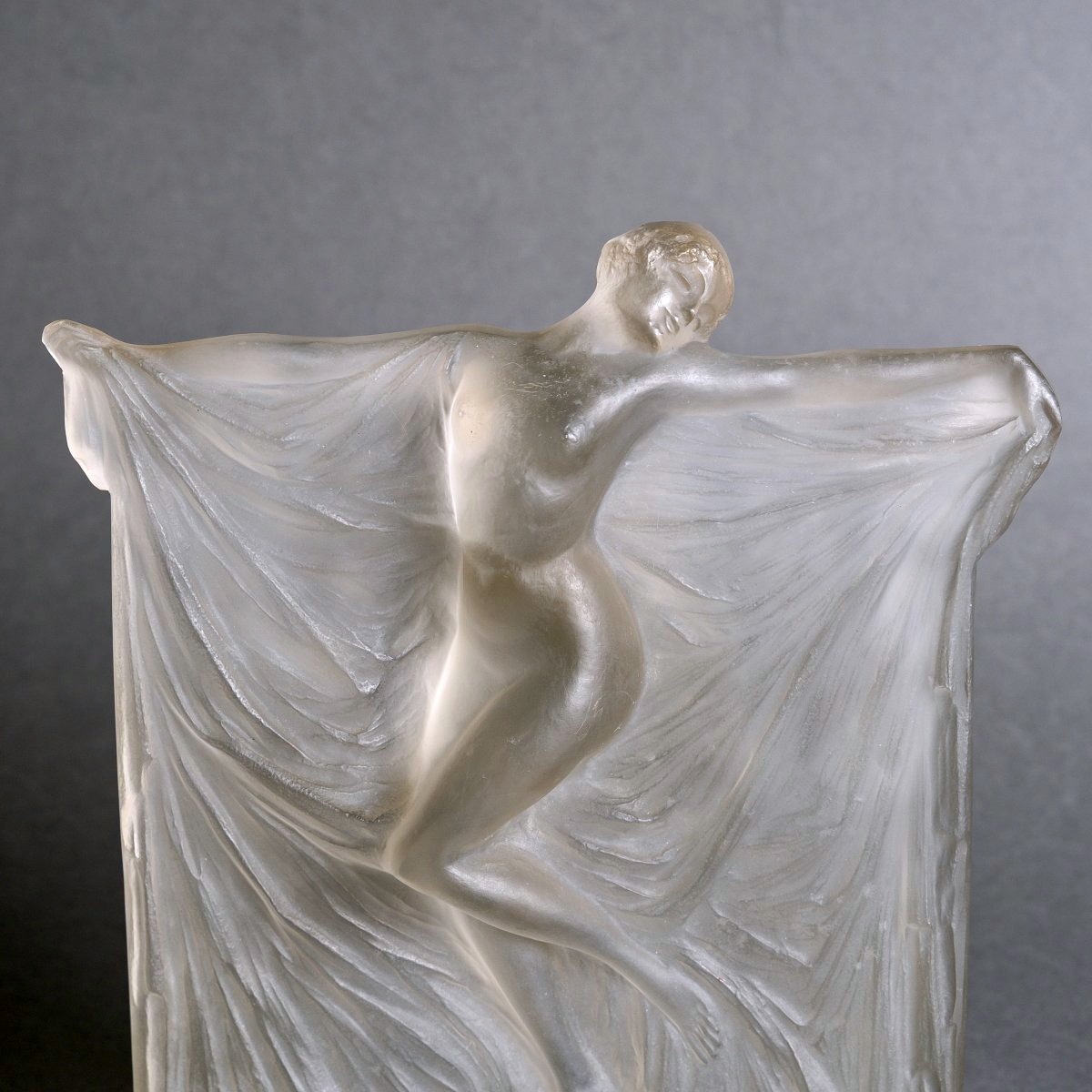 1925 René Lalique - Statuette Thaïs Verre Blanc-photo-4