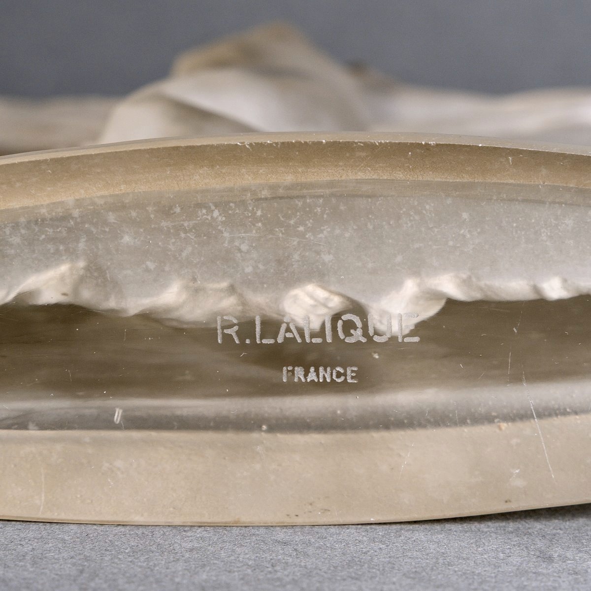 1925 René Lalique - Statuette Thaïs Verre Blanc-photo-6