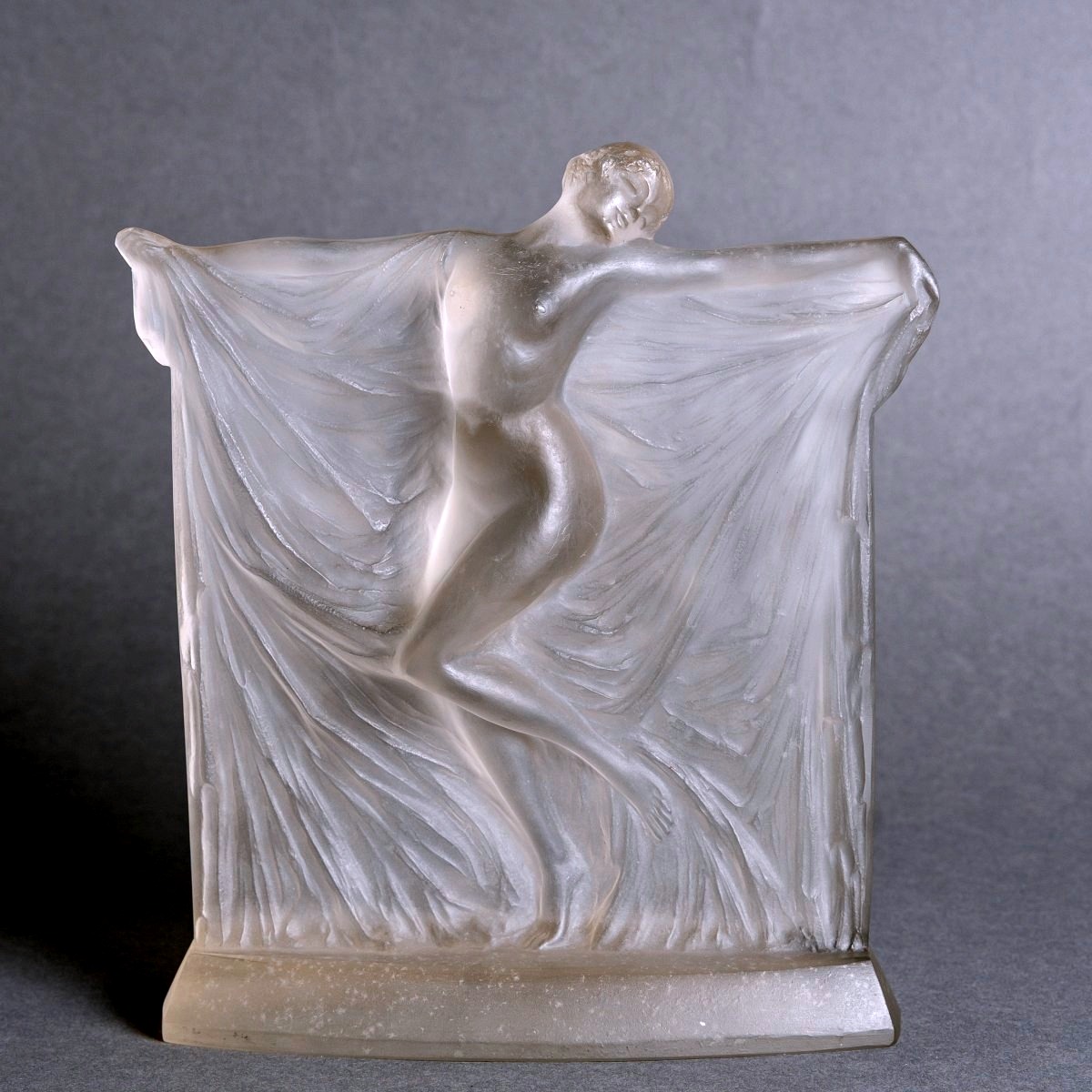 1925 René Lalique - Statuette Thaïs Verre Blanc