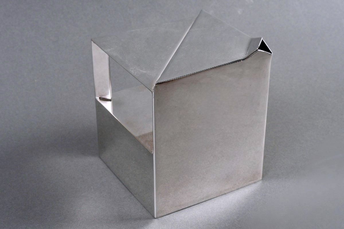 Christofle - Art Deco Modernist Tea Coffee Set Geometrie Silver-plated Metal-photo-4