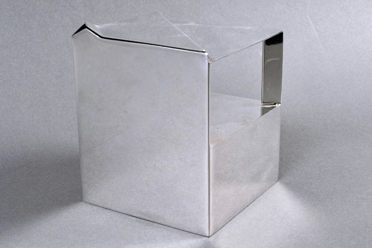 Christofle - Art Deco Modernist Tea Coffee Set Geometrie Silver-plated Metal-photo-2