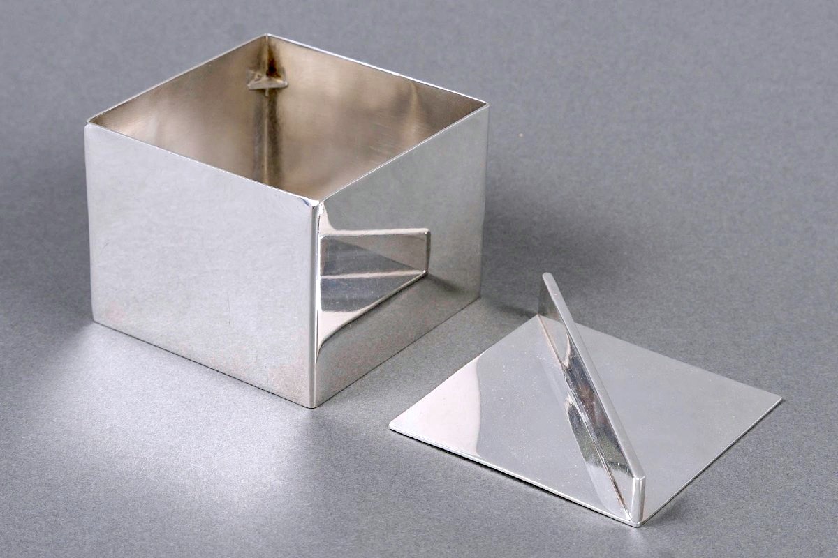 Christofle - Art Deco Modernist Tea Coffee Set Geometrie Silver-plated Metal-photo-5