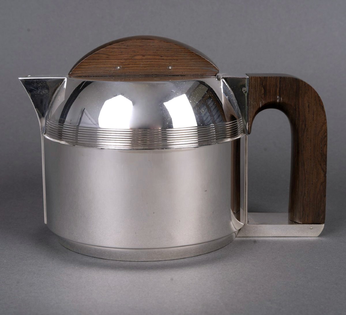 Jean E. Puiforcat - Service Thé Café Art Déco Moderniste Argent Massif-photo-1