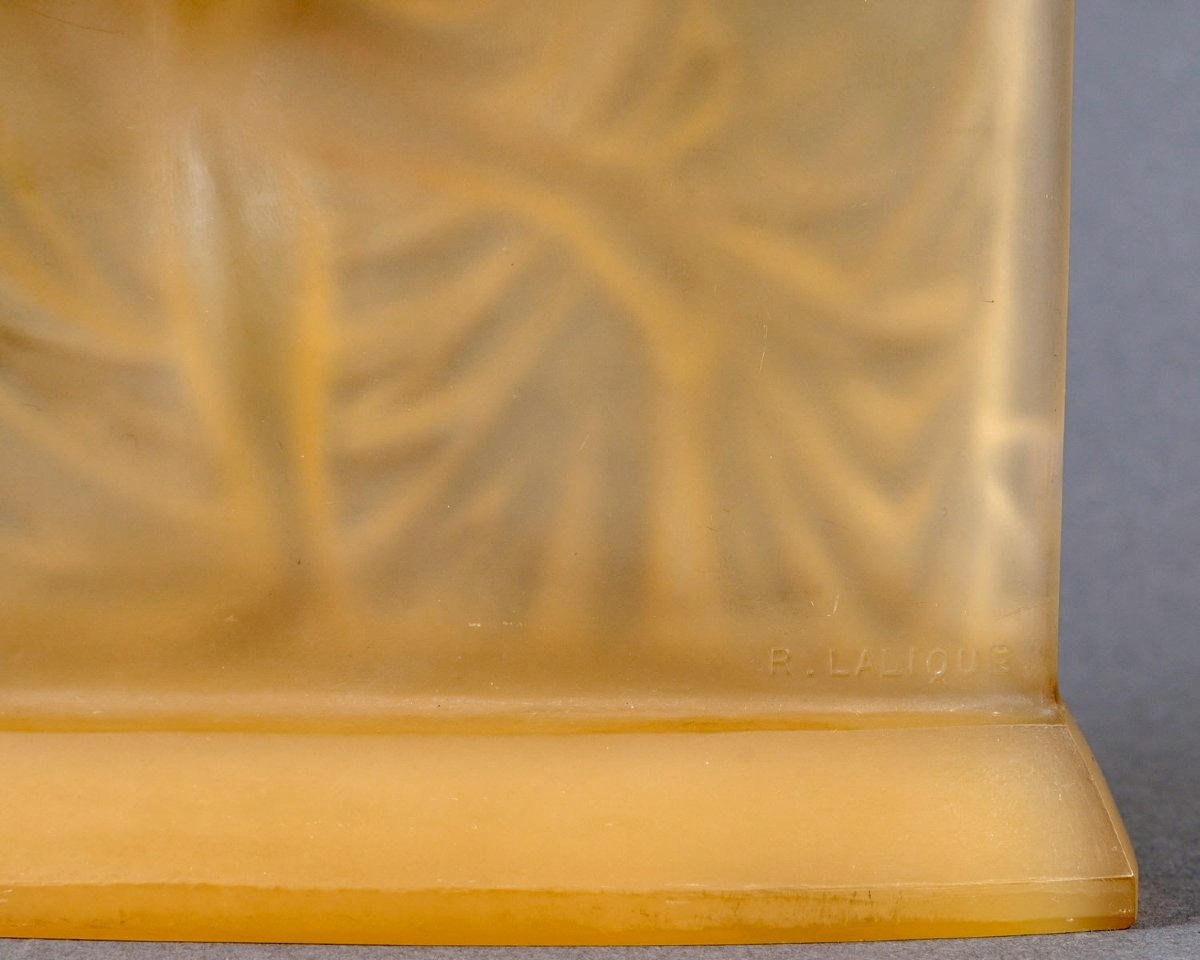 1925 René Lalique - Statuette Suzanne Verre Butterscotch-photo-3