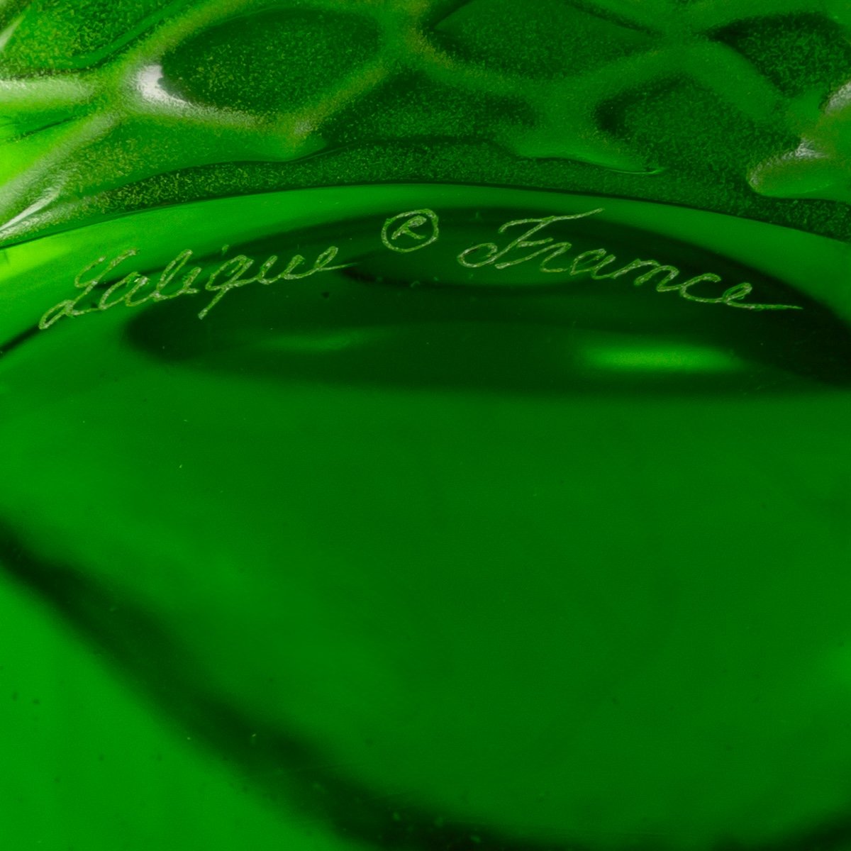 Lalique France - Vase Serpent Cristal Vert Amazon - Neuf en Coffret-photo-3
