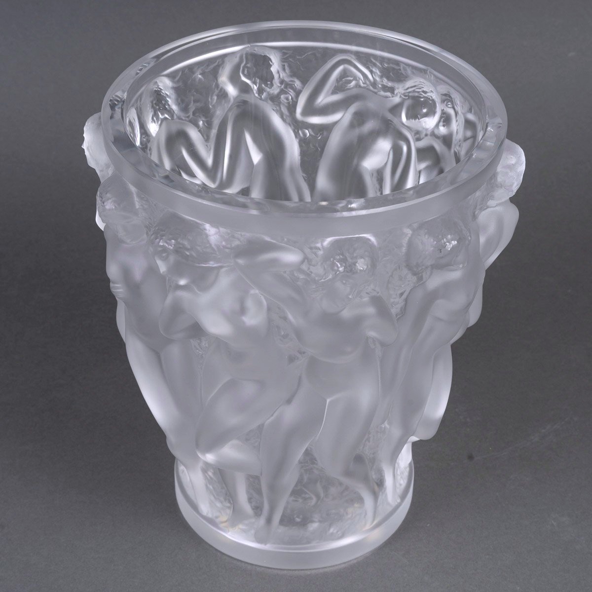 Lalique France - Vase Bacchantes Cristal-photo-4