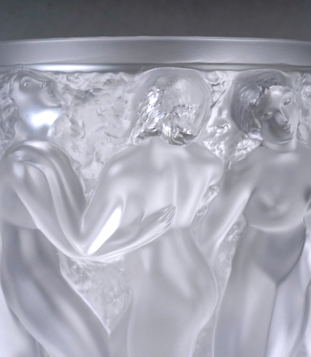 Lalique France - Vase Bacchantes Cristal-photo-2