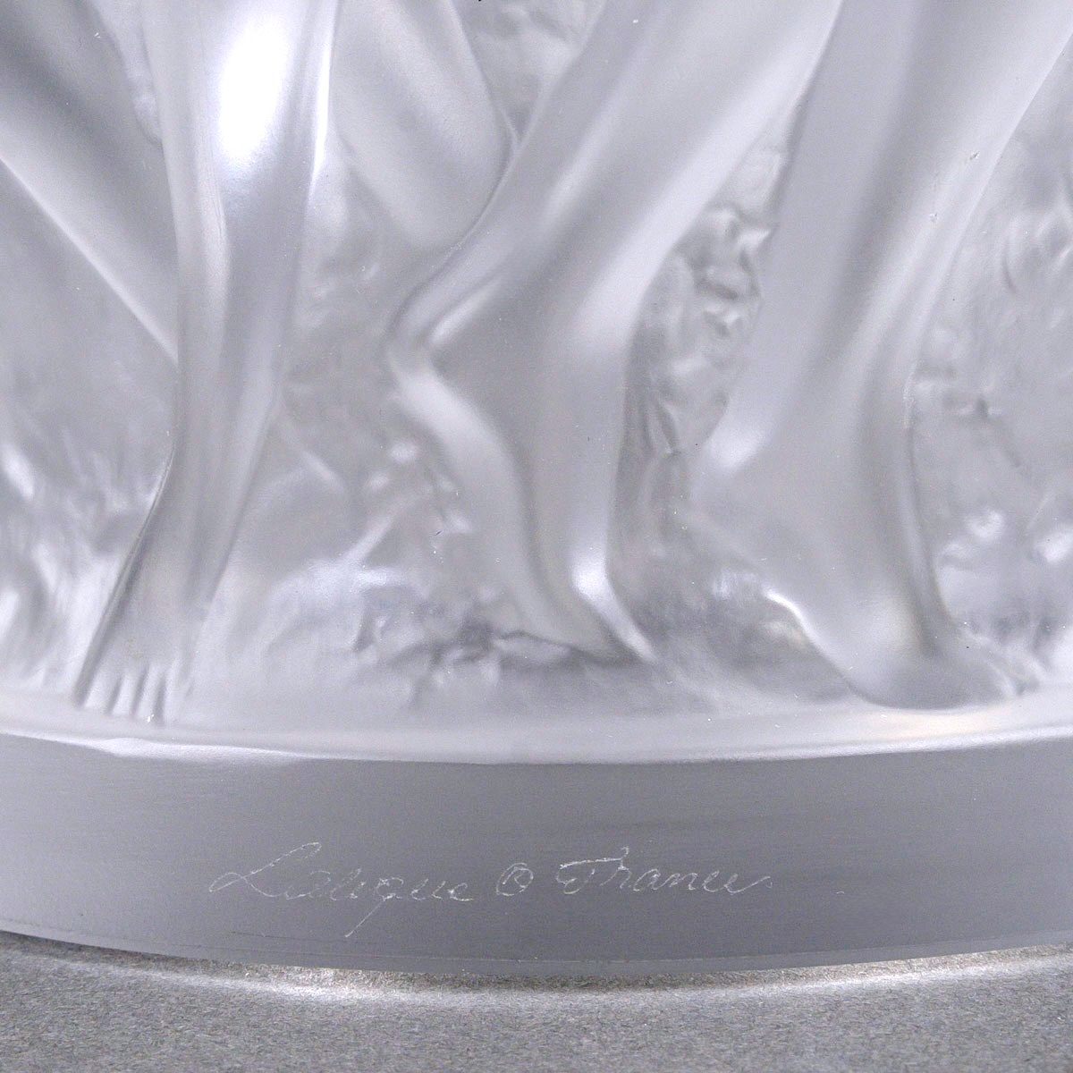 Lalique France - Vase Bacchantes Cristal-photo-3