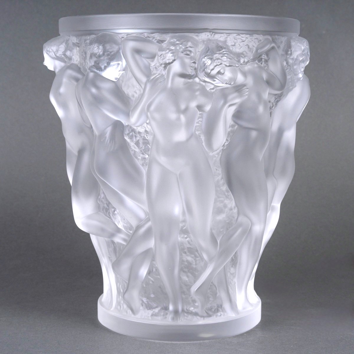 Lalique France - Vase Bacchantes Cristal