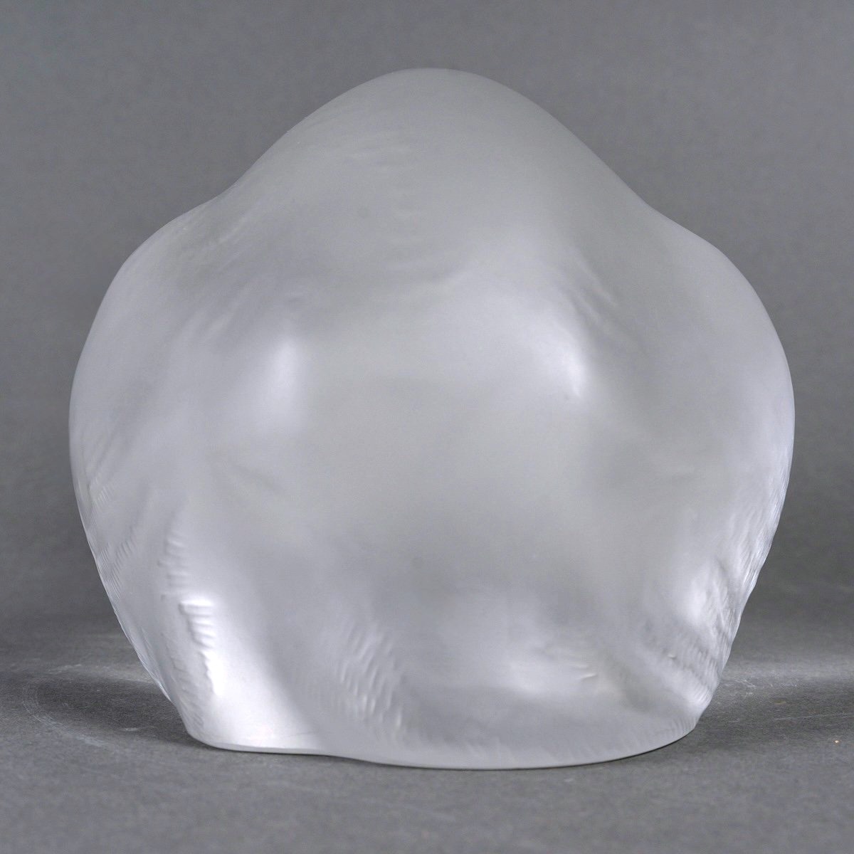 Lalique France - Statuette Décoration Chat Couché Cristal-photo-1