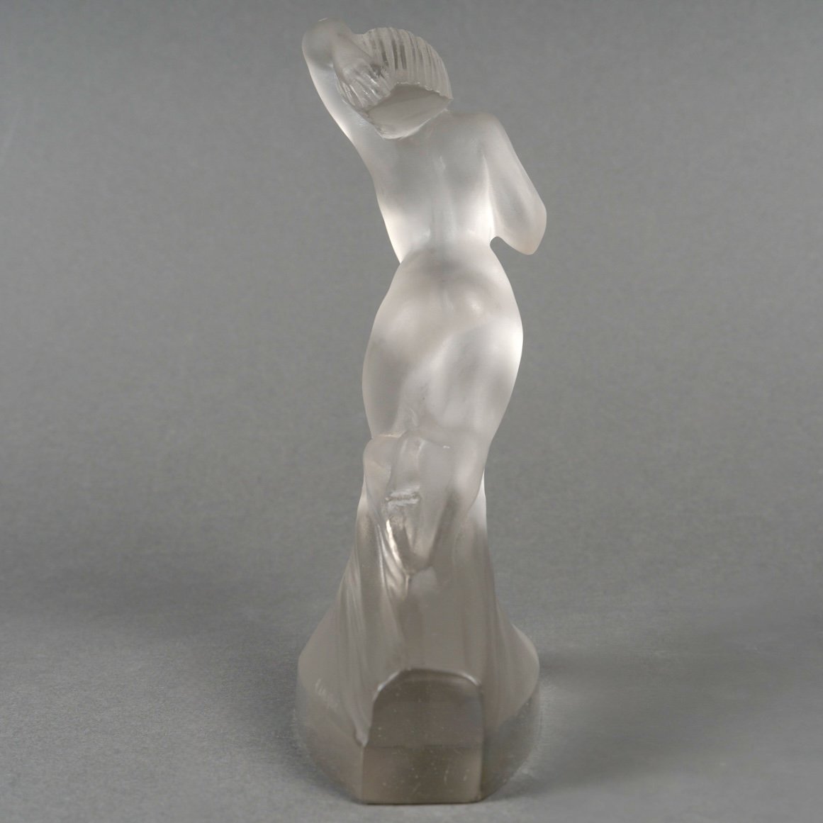 1929 René Lalique - Statuette Côte d'Azur Pullman Express Verre Blanc-photo-1