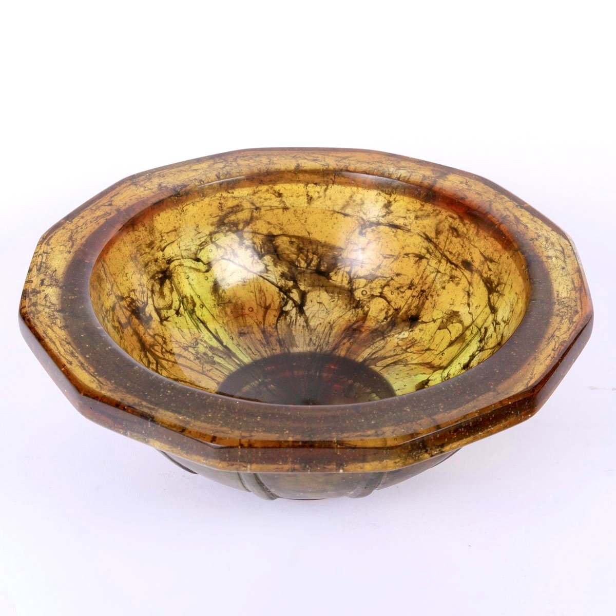 François-Emile Décorchemont - Coupe Art Déco Pâte de Verre-photo-4