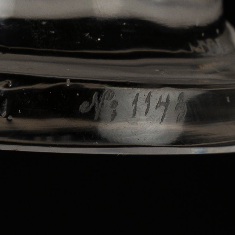 1928 René Lalique - Car Mascot Hirondelle Swallow Glass-photo-4