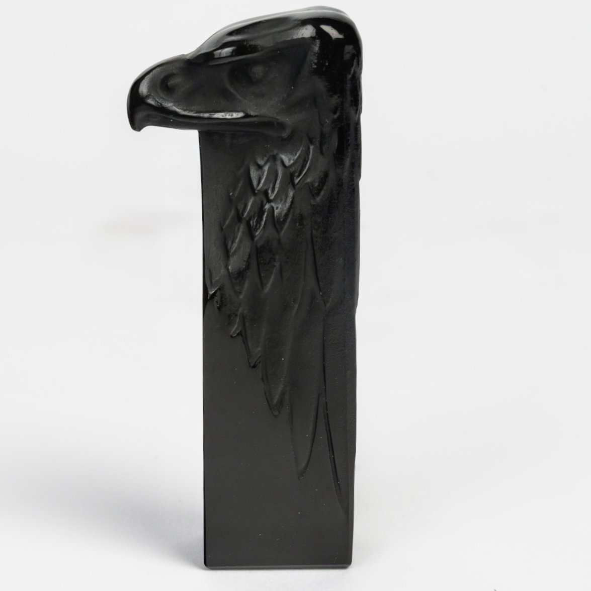 1911 René Lalique - Seal Stamp Tete d'Aigle Eagle Glass With Grey Patina