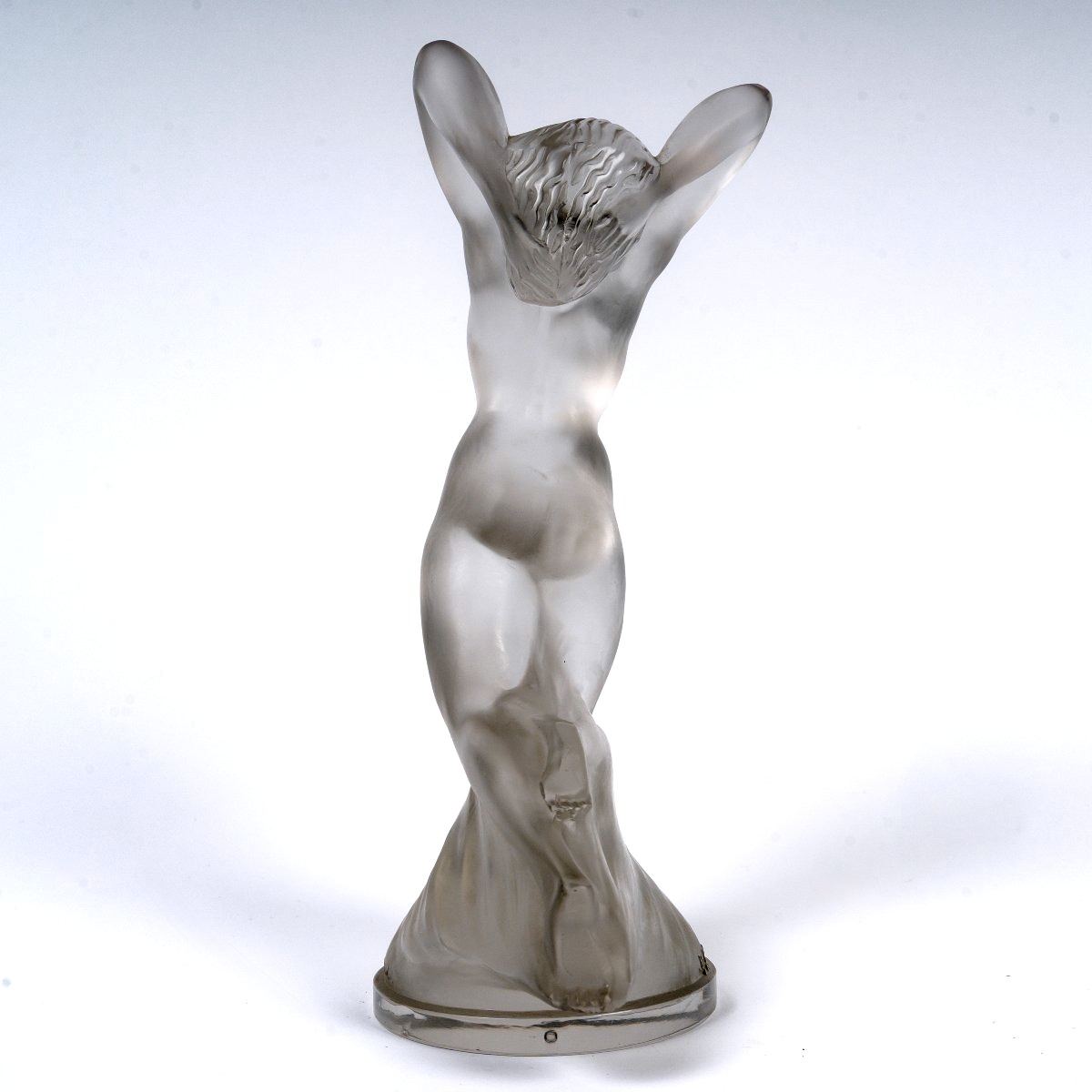 1929 René Lalique - Mascotte Automobile Vitesse Verre Blanc -photo-1