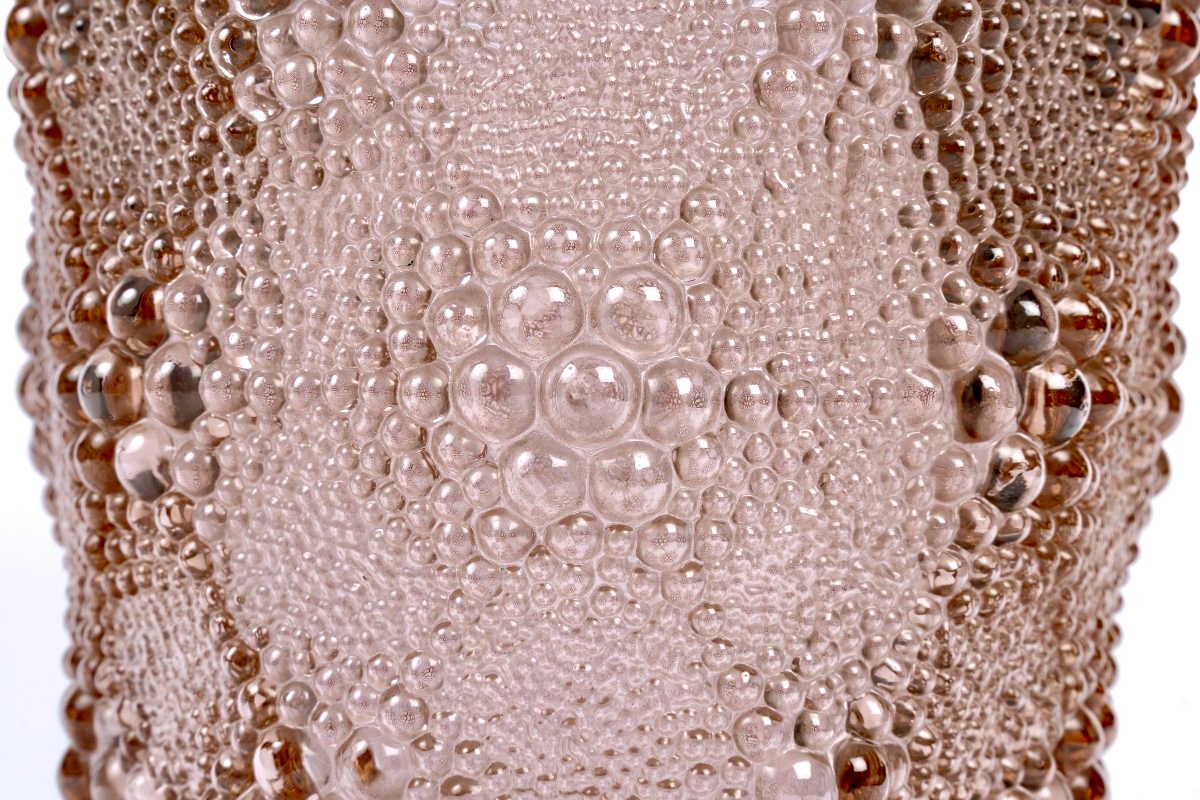 1932 René Lalique - Vase Davos Verre Alexandrite-photo-2