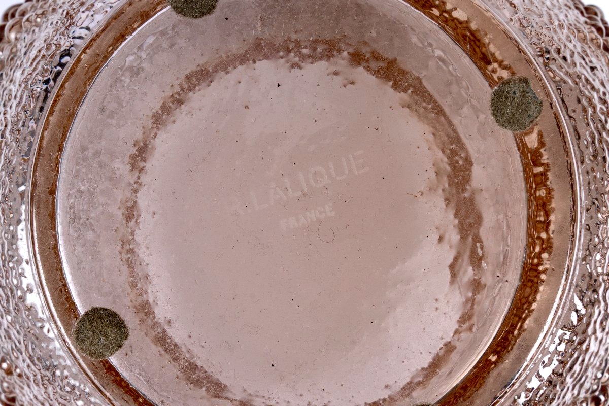 1932 René Lalique - Vase Davos Verre Alexandrite-photo-7