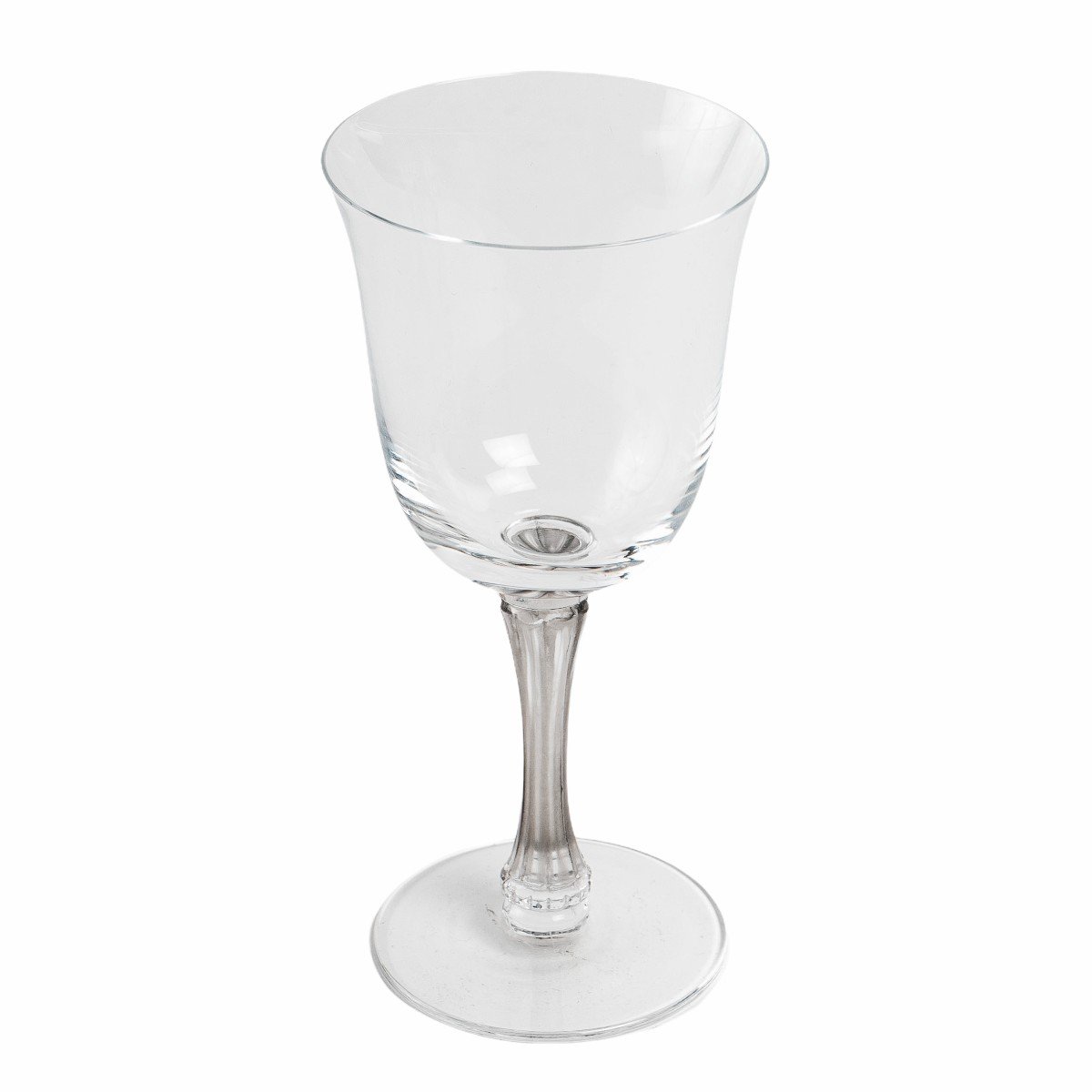 1939 René Lalique 6 Verres à Vin  Barsac Verre Patiné Gris-photo-3