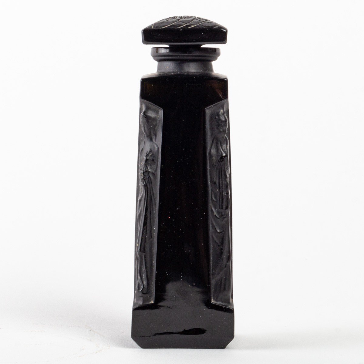 1914 René Lalique - Flacon Ambre d'Orsay Verre Noir-photo-2