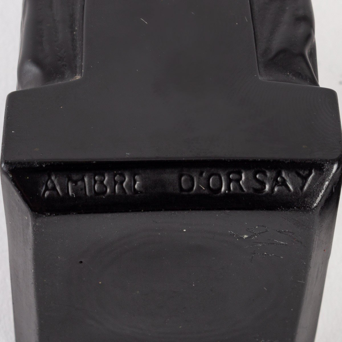 1914 René Lalique - Flacon Ambre d'Orsay Verre Noir-photo-2