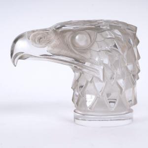 1928 René Lalique - Car Mascot Tete d'Aigle Eagle Glass