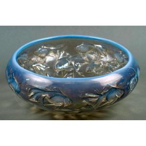 1921 René Lalique - Coupe Cyprins Verre Opalescent