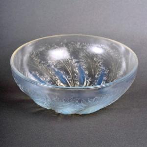 1921 René Lalique-  Coupe Chicorée Verre Opalescent