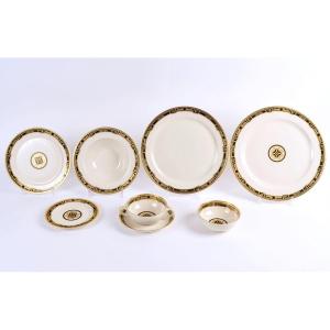 Cartier - Service La Maison de l'Art Déco Porcelaine Limoges - 70 Pièces - Neuf 