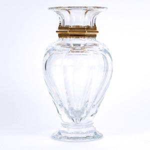Baccarat - Vase Harcourt Balustre Cristal et Or - Edition Limitée