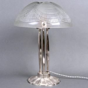 1924 René Lalique - Art Deco Lamp Coquilles Shell Glass