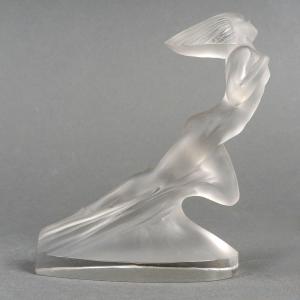1929 René Lalique - Statuette Côte d'Azur Pullman Express Verre Blanc
