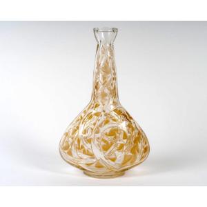 1920 René Lalique - Decanter Epines Thorns Glass With Sepia Patina