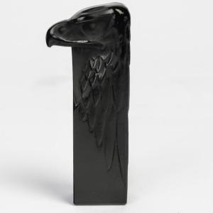 1911 René Lalique - Seal Stamp Tete d'Aigle Eagle Glass With Grey Patina