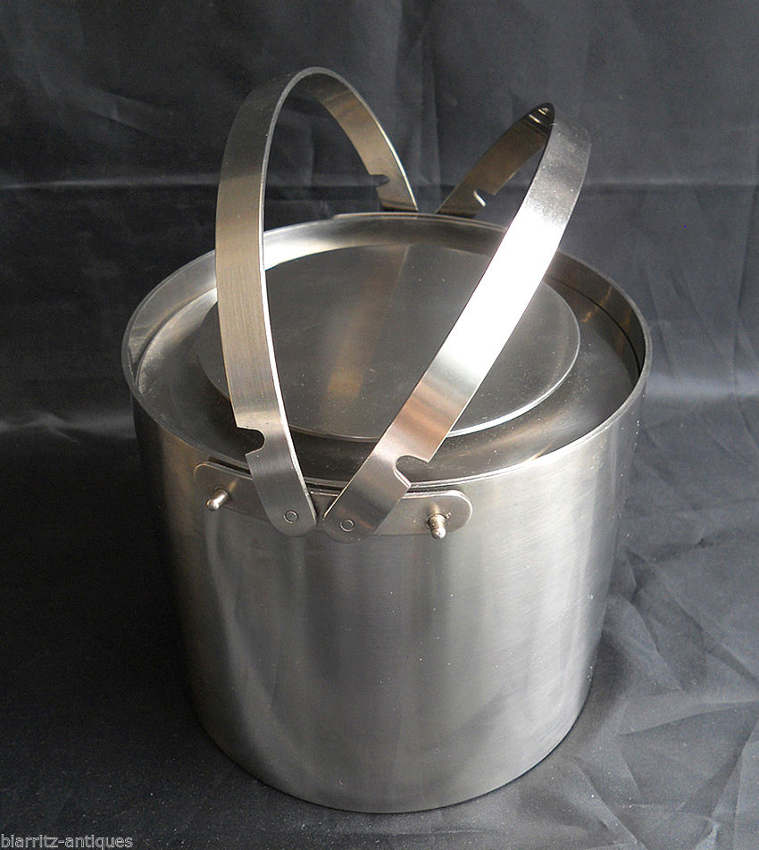 Steel Ice Bucket - Jacobsen, Arne (1967) - Stelton - Denmark --photo-2