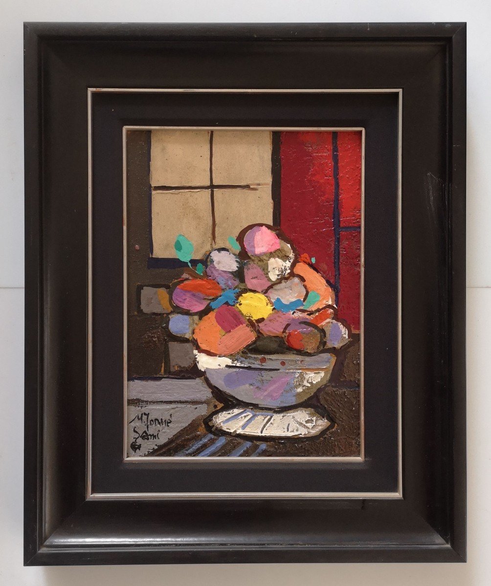 Miquel Torner De Semir (1938) . Mixed Media Fruit Basket