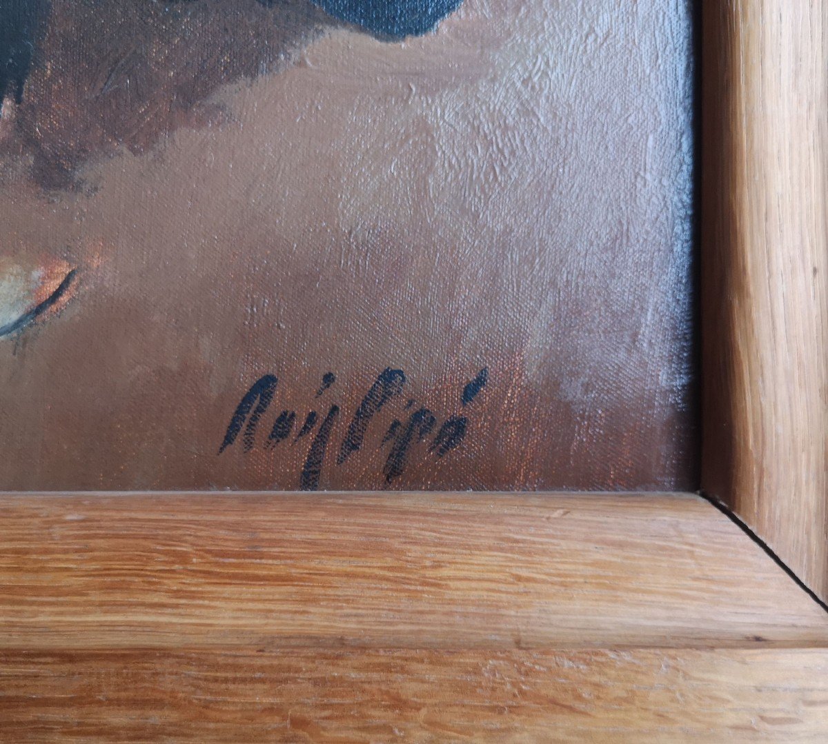 Manolo Ruiz-pipo (1929 - 1998) "the Drinker". Hst 65 X 55 Dated 1963 Located Paris-photo-1