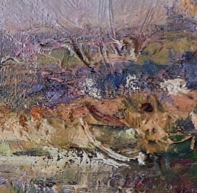 Prévot-valeri André (1890-1959) The River At Quettreville" Hst Impressionist 54 X 65 Cm Sbd  -photo-8