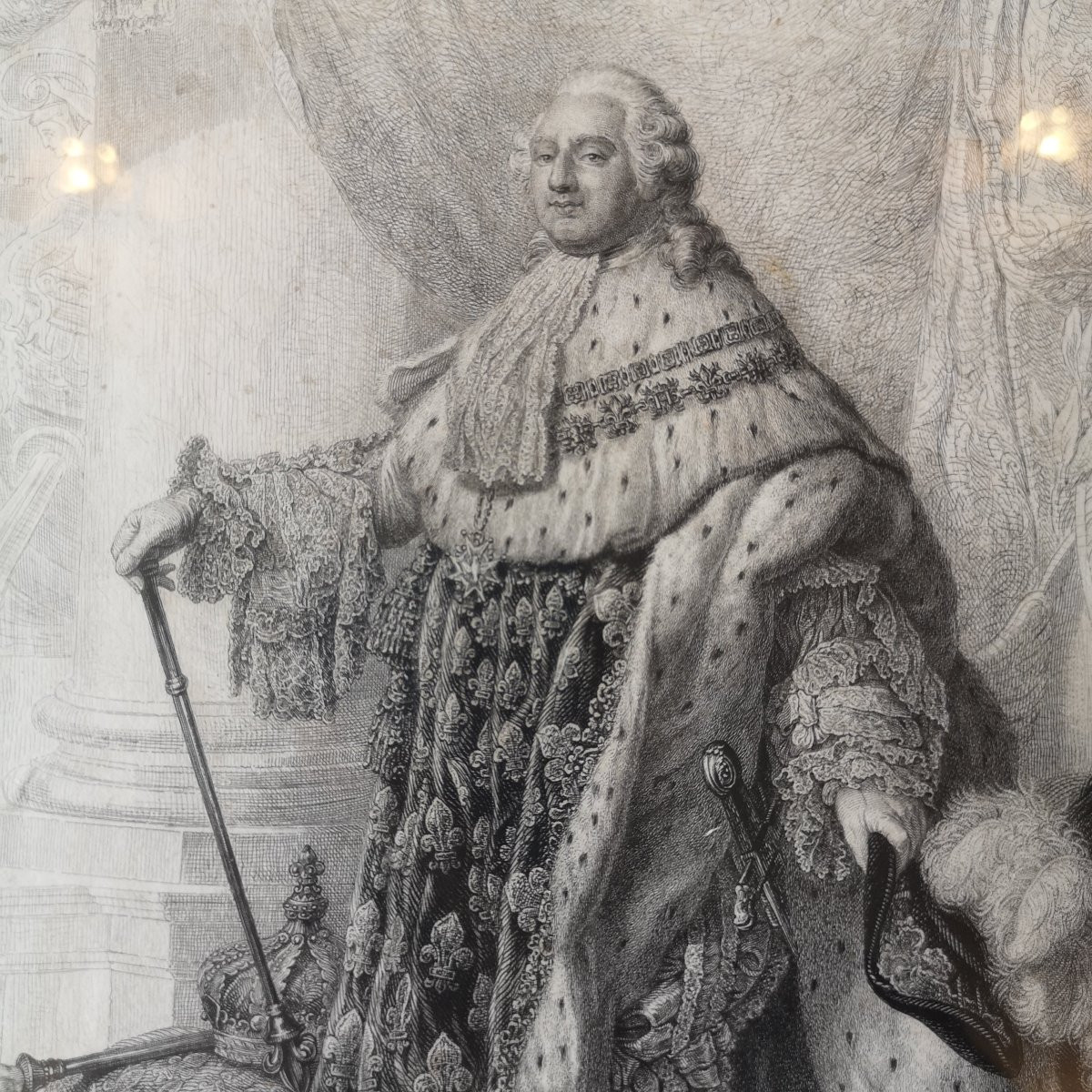 Engraving Early 19th Century Louis XVI King Of France 1793 By Callet Engraved By Nargeot ...gavard -photo-1
