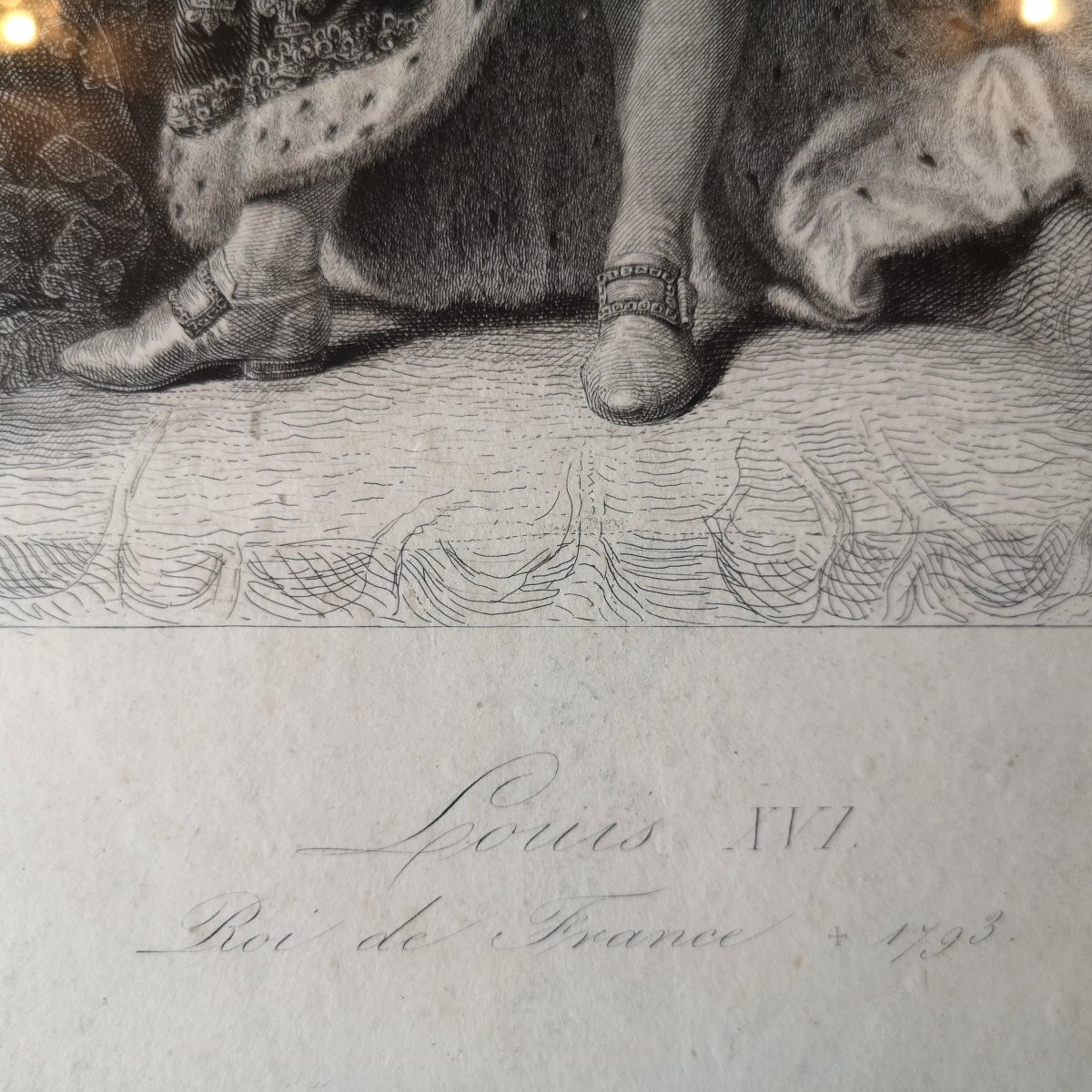 Engraving Early 19th Century Louis XVI King Of France 1793 By Callet Engraved By Nargeot ...gavard -photo-3