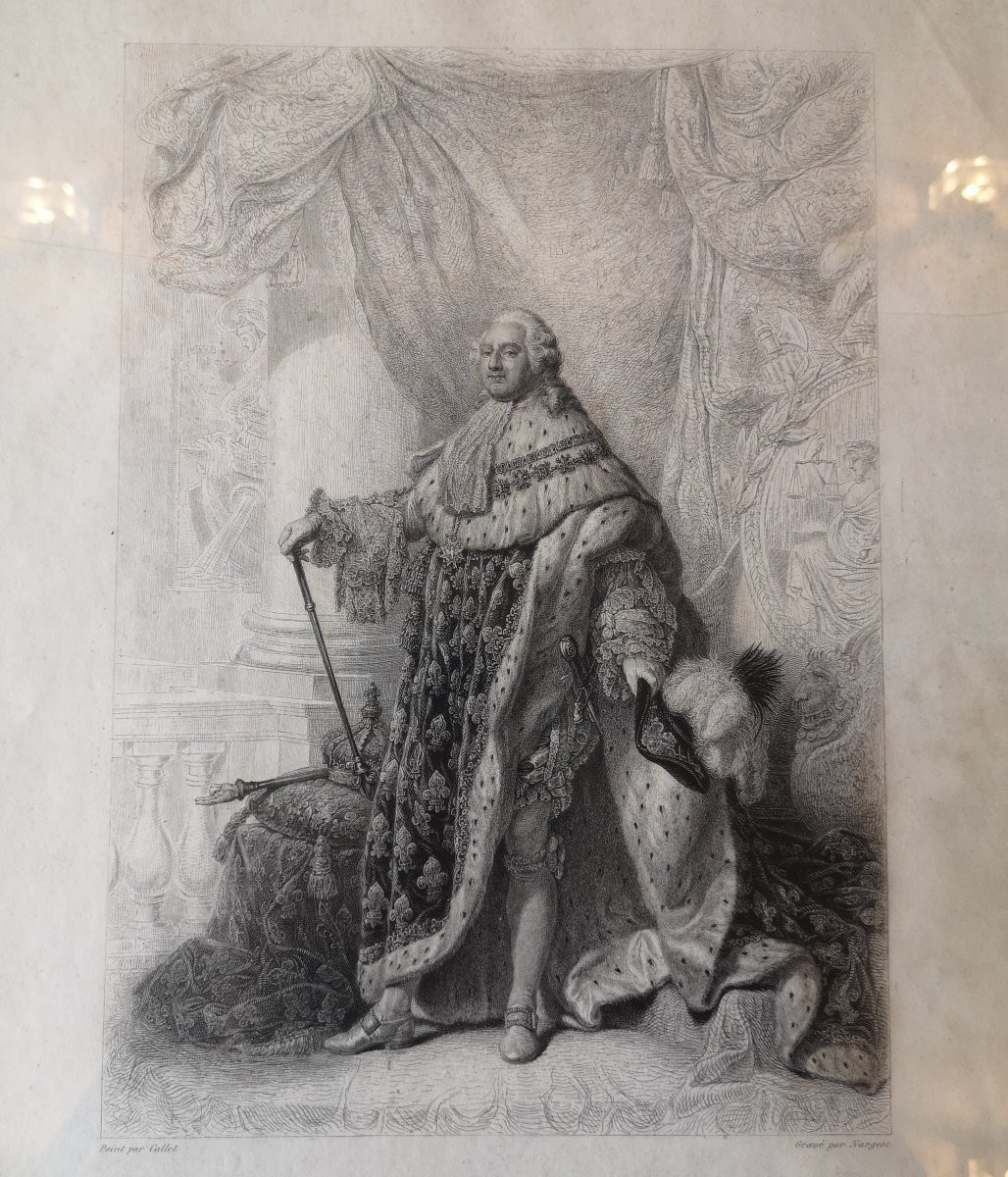 Engraving Early 19th Century Louis XVI King Of France 1793 By Callet Engraved By Nargeot ...gavard -photo-4