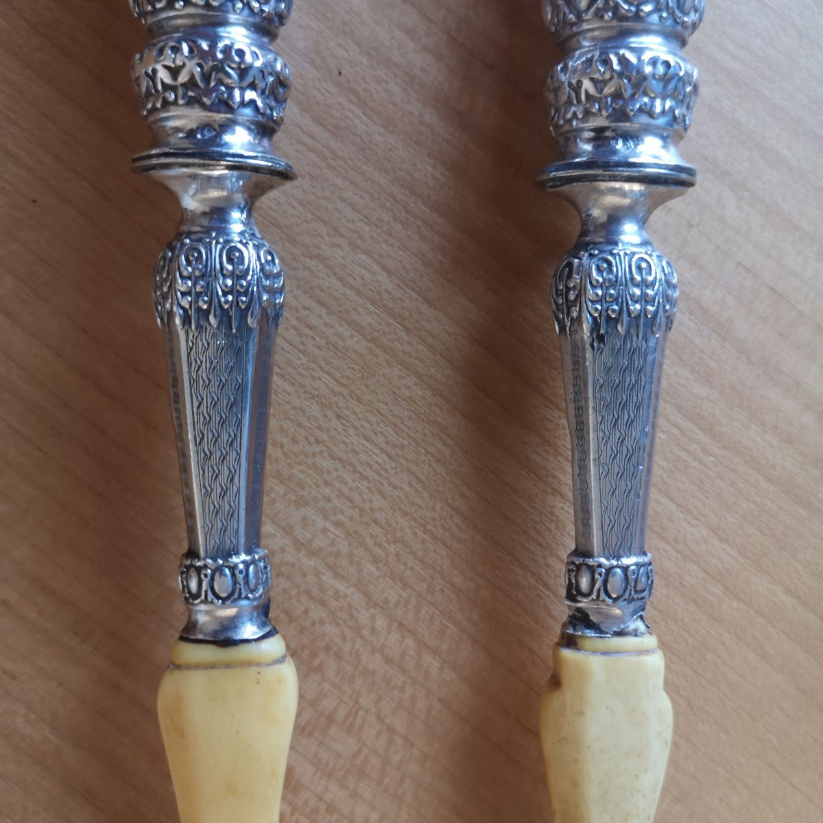 Large Silver Filled Salad Service In The Regency Style, Napoleon III Period-photo-4
