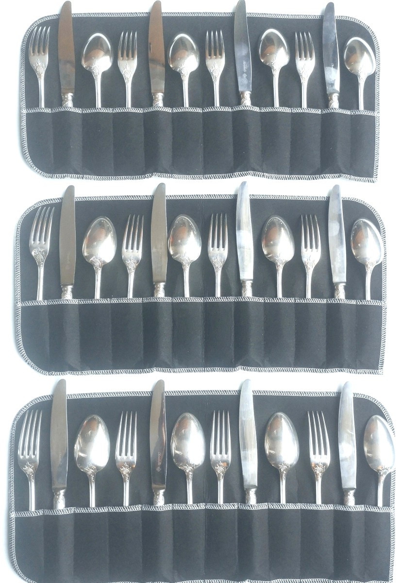 Service de couverts Christofle - Modèle Marly - 36 pièces TTB