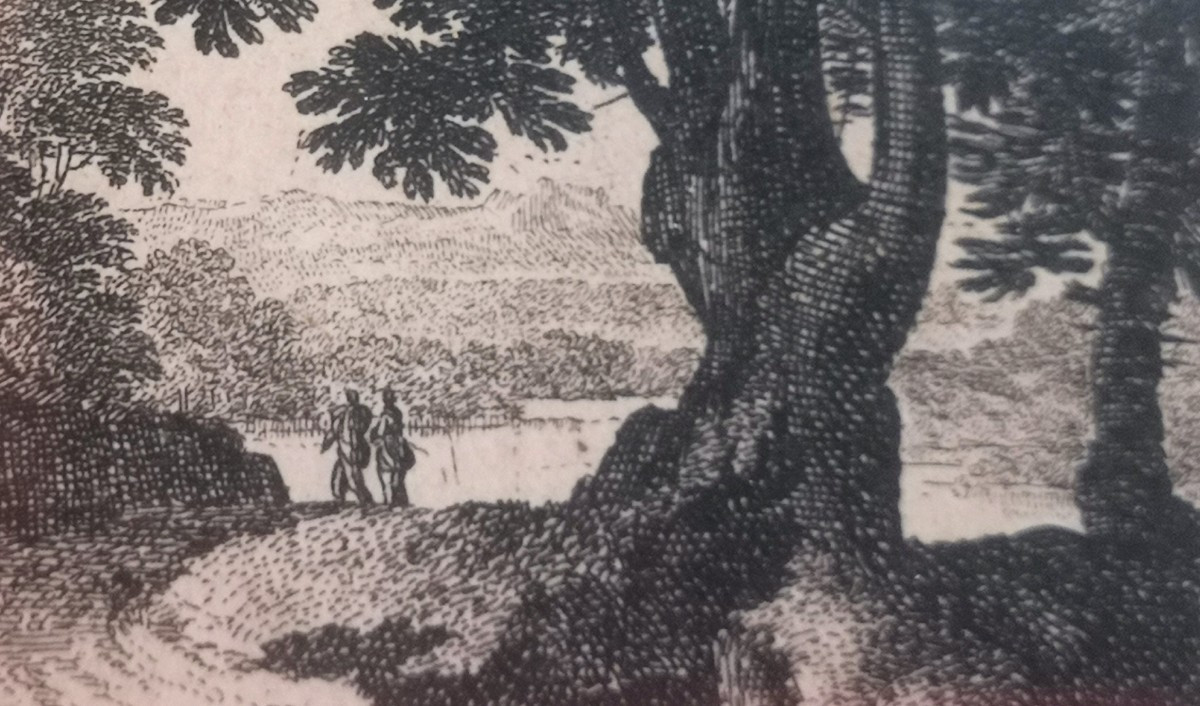 17th-century Engraving – Gabriel Pérelle, Animated Landscape, Published By Pierre Mariette (rue St-jacques, Paris)-photo-5