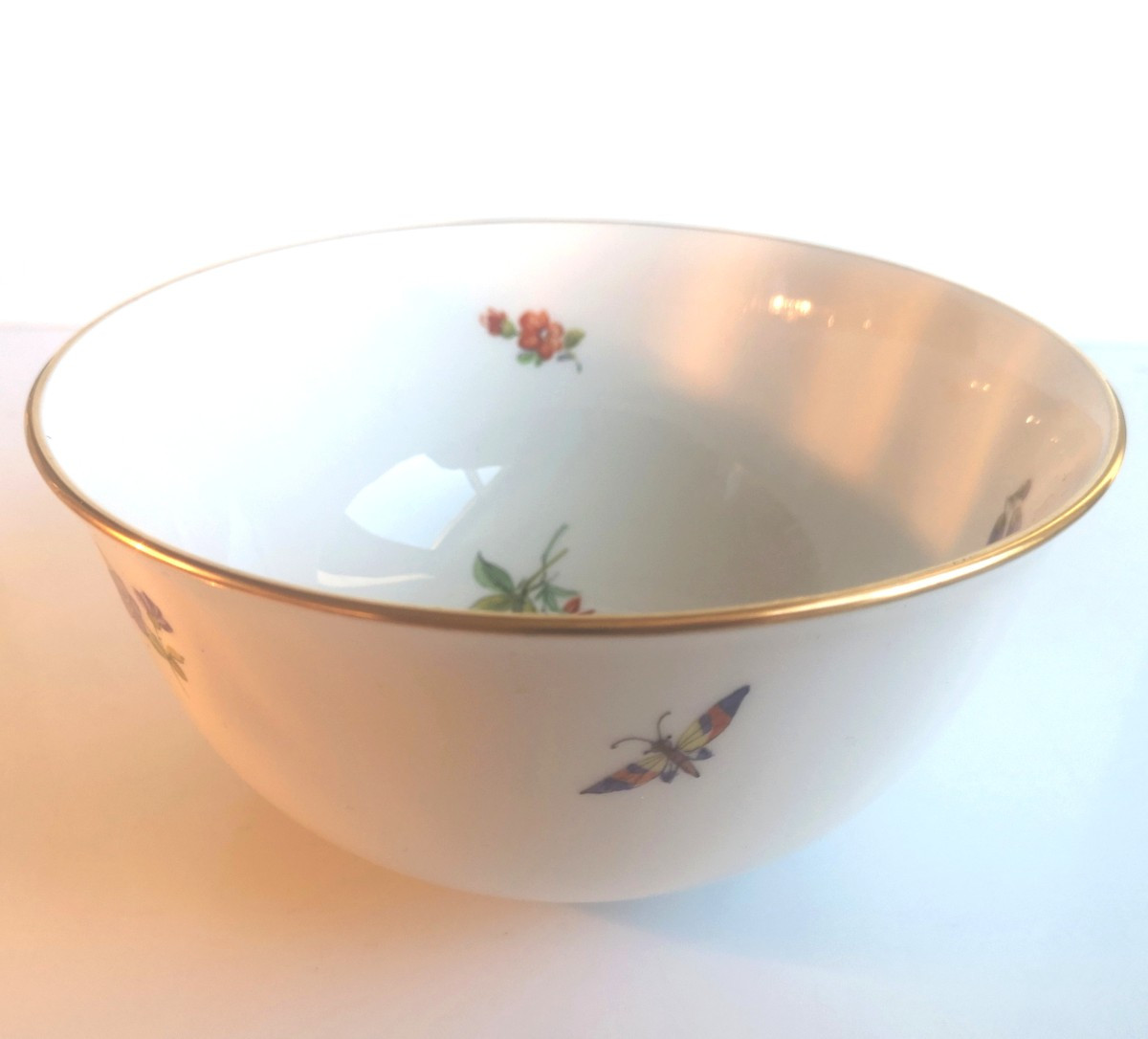 Paire de coupes KPM - 1890-1920 - Décor floral peint main -photo-4