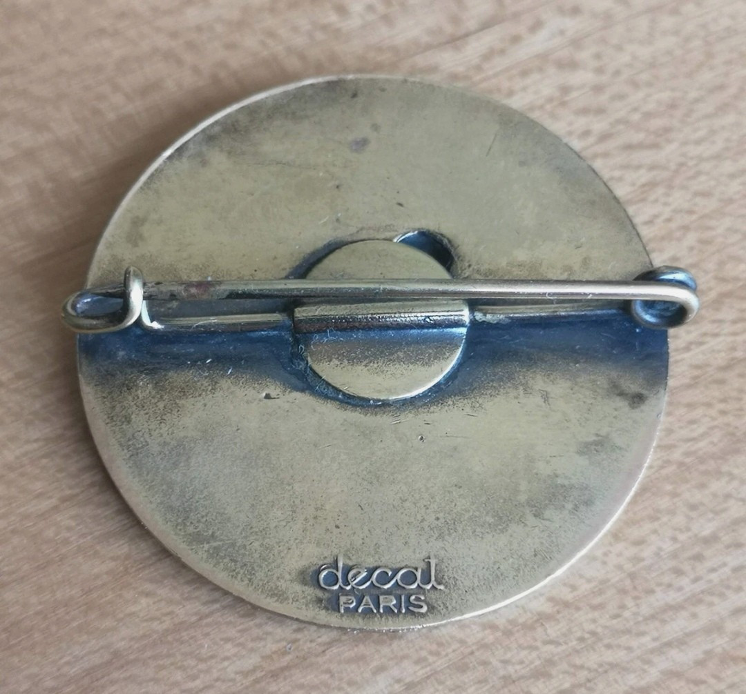 Badge ancien Coupe Transat – Compagnie Générale Transatlantique – Bronze Decat-photo-2