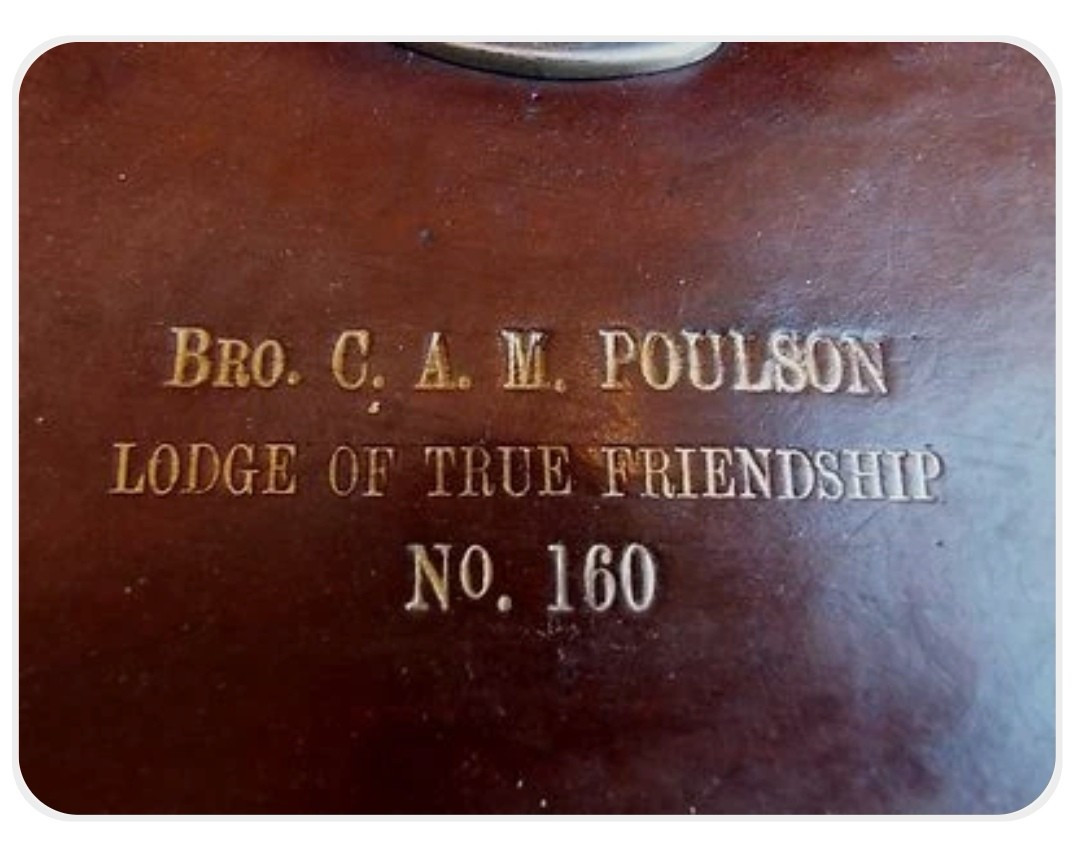 English Freemason's Apron And Satchel – Lodge Of True Friendship No. 160 – London-photo-3